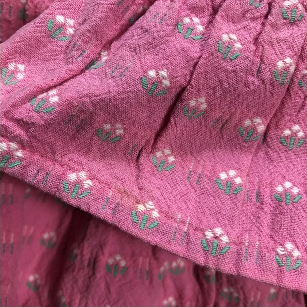 Vintage Oshkosh Bgosh Toddler Girls Pink Ruffle Tiered Skirt